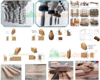 MÁY PHAY CNC 4 TRỤC 16 DAO KẸP XOAY 180 ĐỘ gia công 5 mặt phôi 9360