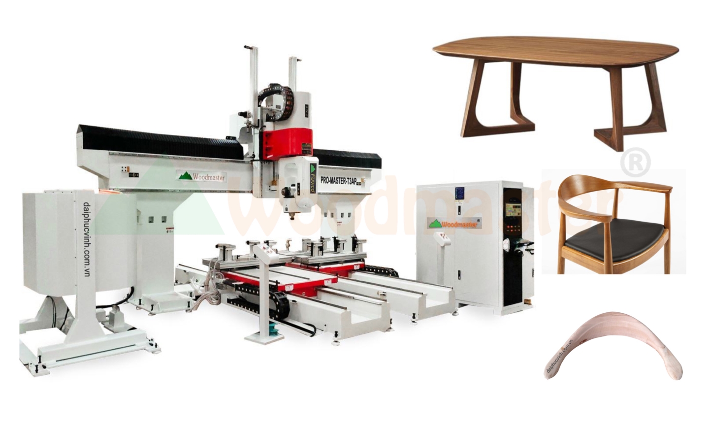 MÁY CNC TRUNG TÂM 3D 5 TRỤC 2 BÀN THAY DAO TỰ ĐỘNG PRO-MASTER-T3 AP