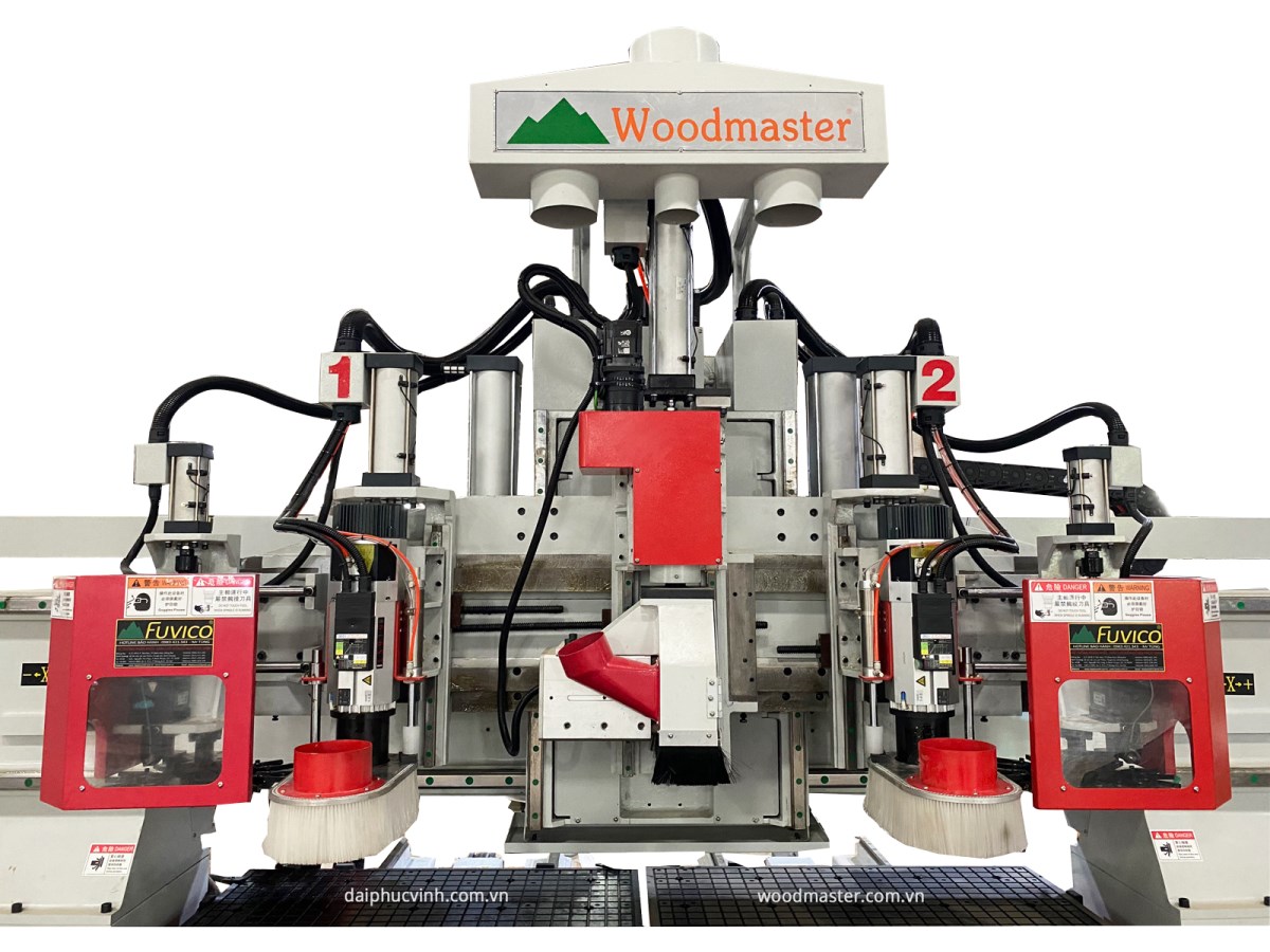 MÁY CNC TRUNG TÂM 2 BÀN 3 TRỤC THAY DAO TỰ ĐỘNG WM-2413-Plus/TC2 + G 6609
