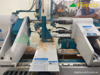 Máy tiện gỗ CNC 2 trục nạp phôi làm việc đồng thời WM-1500A2 9302