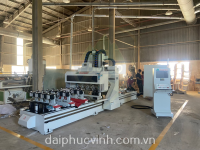 MÁY PHAY CNC 4 TRỤC 16 DAO KẸP XOAY 180 ĐỘ làm mộng âm dương bàn 6 mét 11271