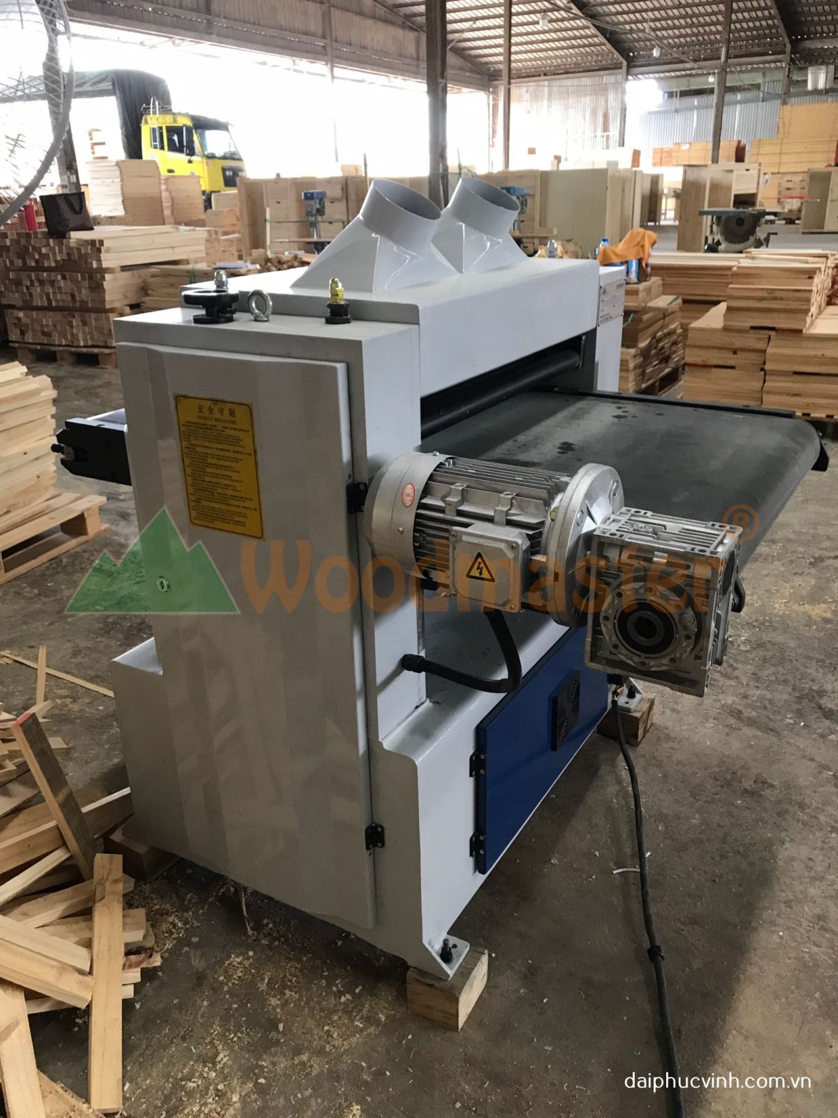 MÁY BÀO CUỐN BĂNG TẢI DAO XOẮN 600MM (phôi ngắn) 8717