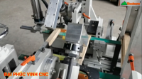 Máy khoan xéo 2 đầu tự đông xử lý được phôi ngắn 8969