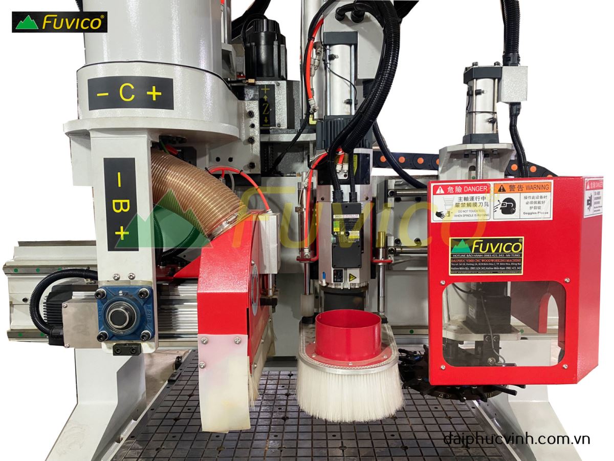 MÁY PHAY CNC TRUNG TÂM + TRỤC CƯA XOAY 5 TRỤC 9736