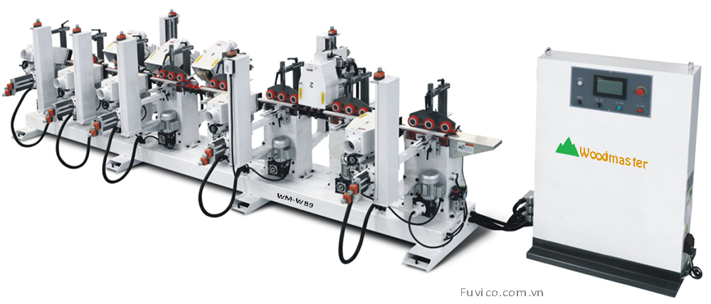 MÁY CHÀ NHÁM CHỔI 4 MẶT 9 TRỤC 462