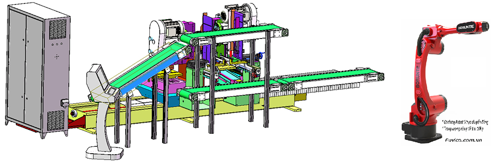 Dây chuyền máy chà nhám và phay mộng oval dương tự động