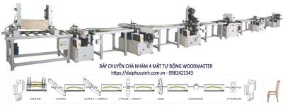 Dây chuyền máy chà nhám chân ghế tự động
